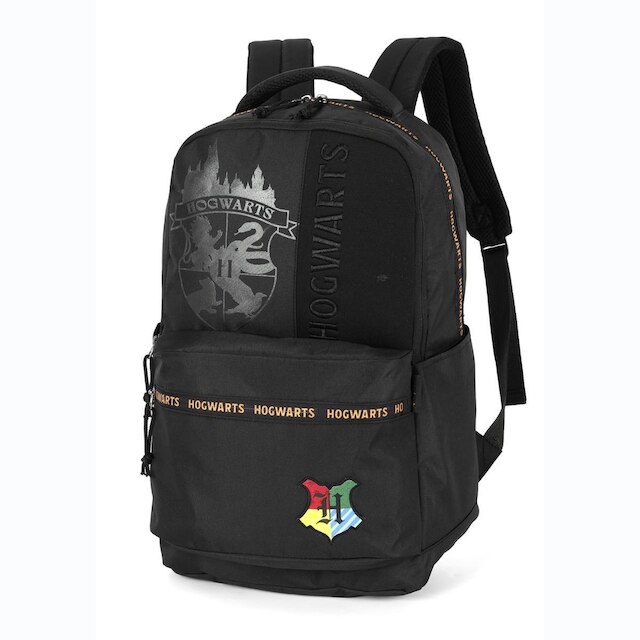Mochila de Costas Juvenil HARRY POTTER Hogwarts Preto Luxcel