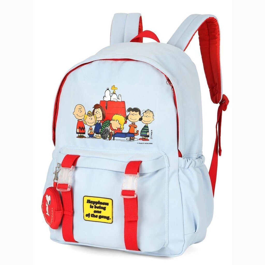 Mochila De Costas Juvenil Snoopy com Porta Moedas - Luxcel