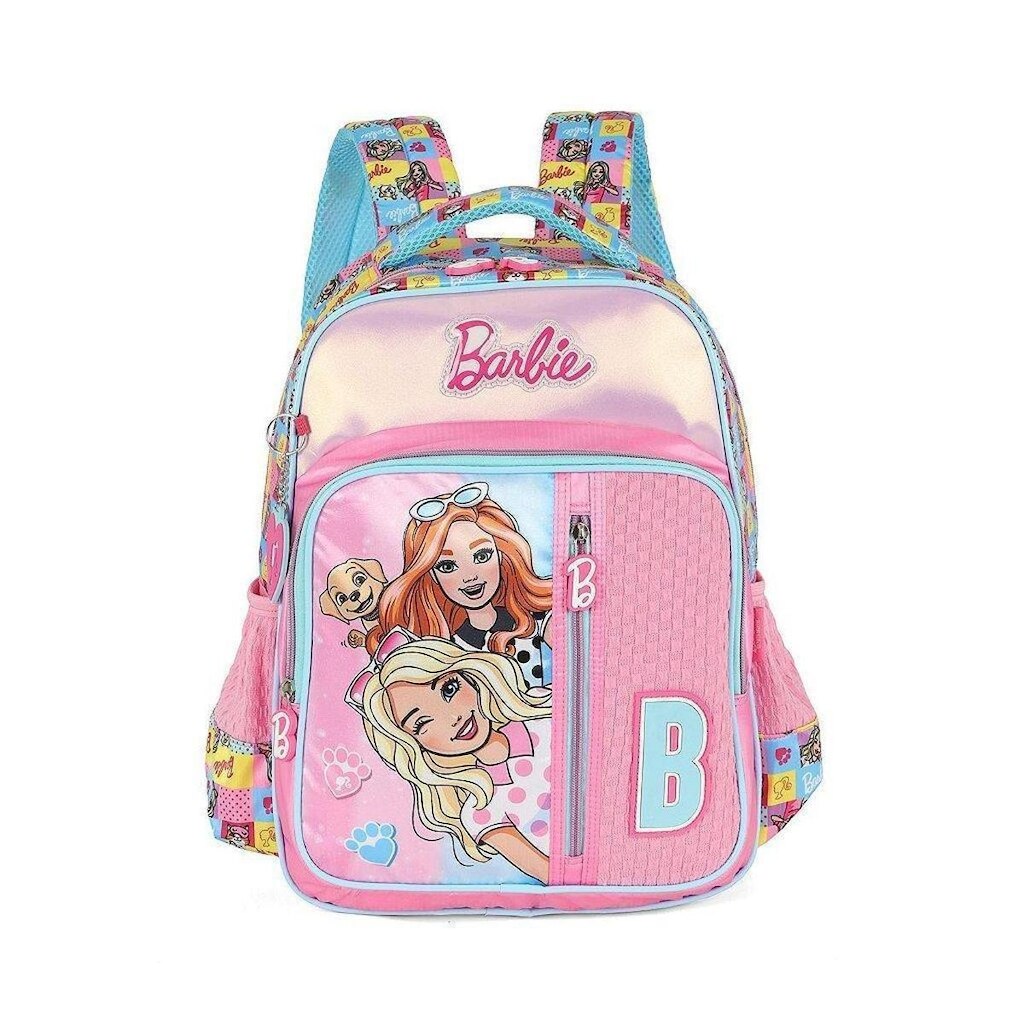 Mochila de Costas Luxcel Barbie Pet e Friend Rosa
