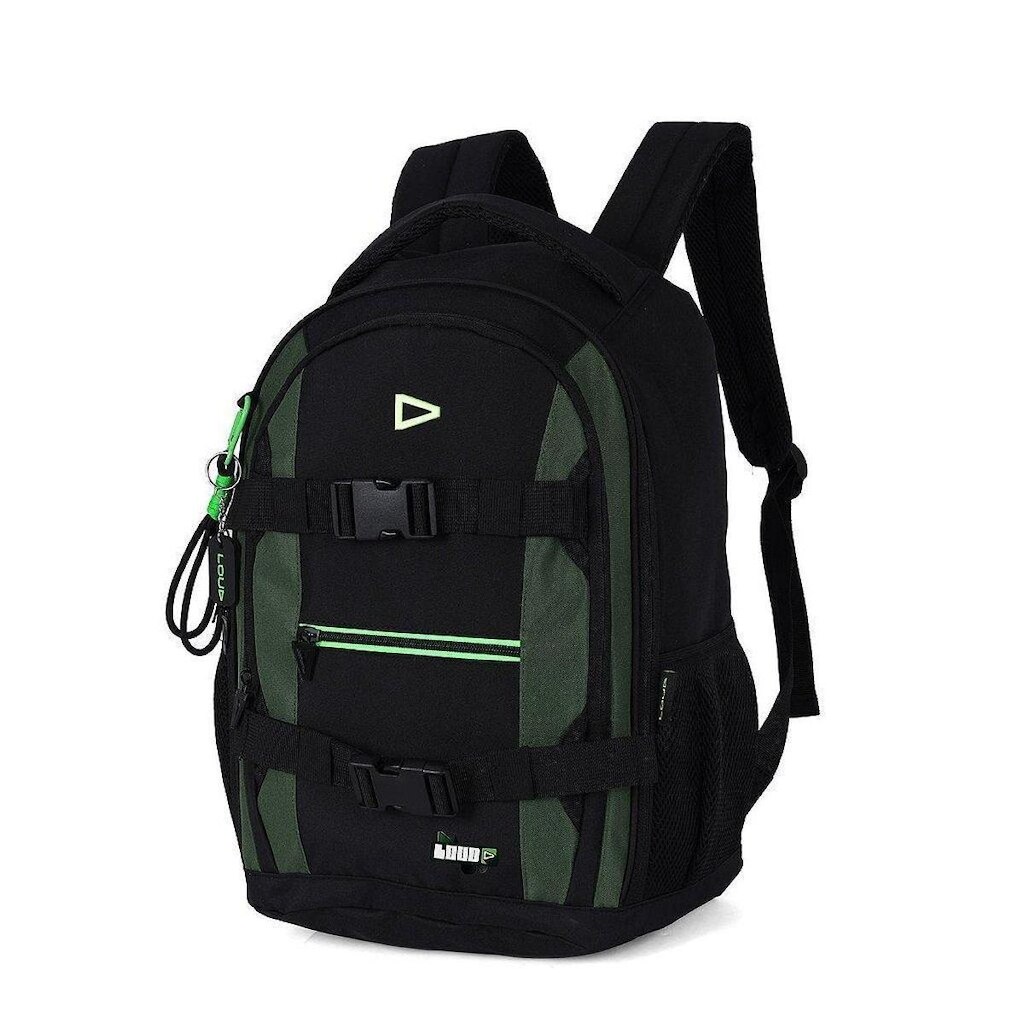 Mochila de Costas Luxcel Loud Verde e Preto