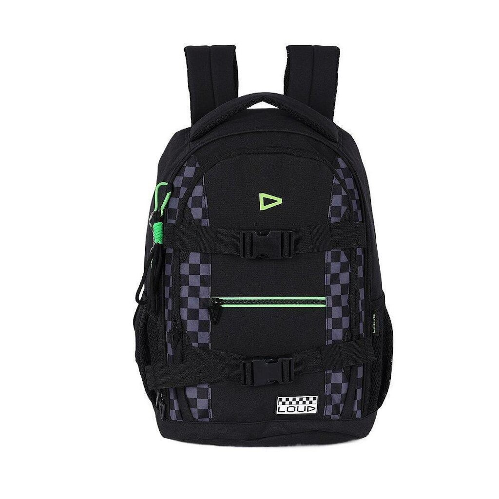 Mochila de Costas Luxcel Loud Xadrez Preto
