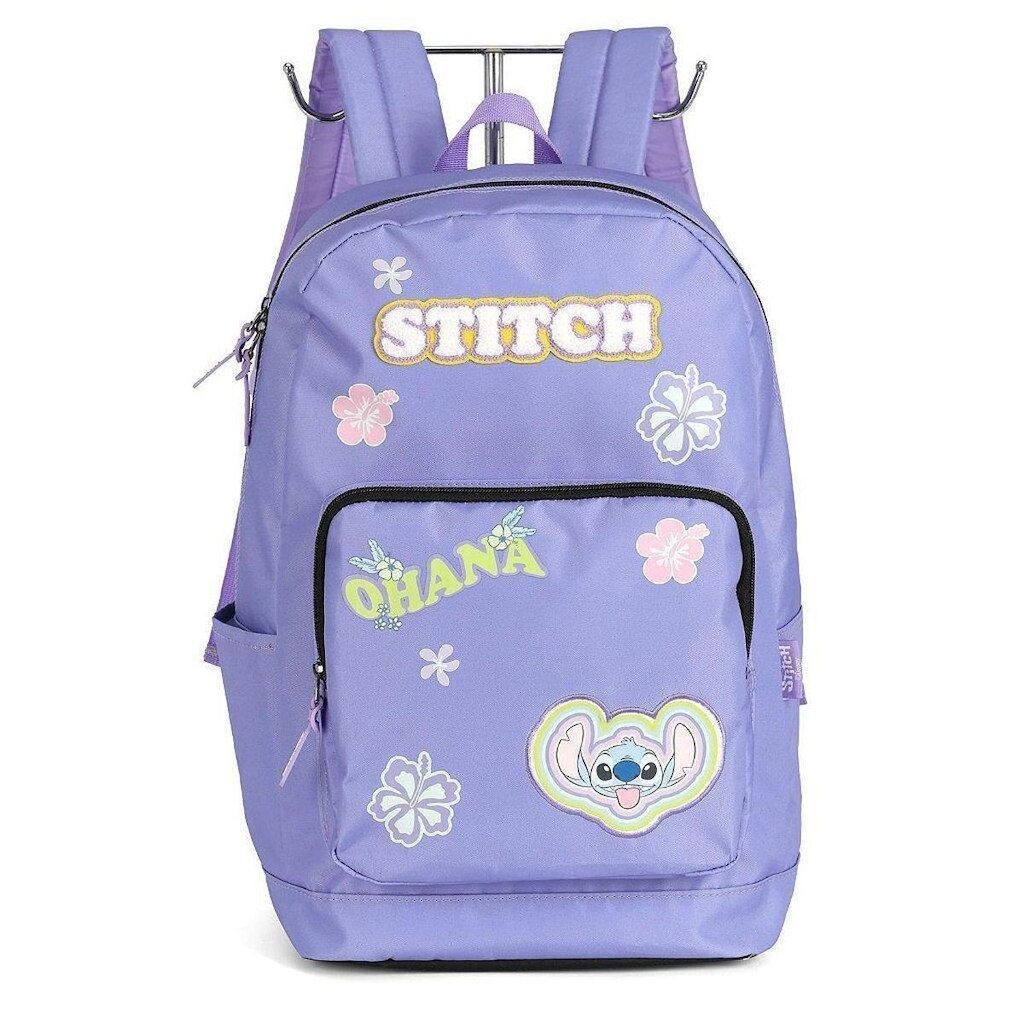 Mochila de Costas Luxcel Stitch Ohana Lilás