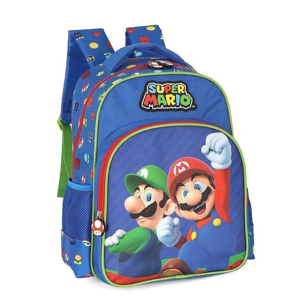 Mochila de Costas Luxcel Super Mario Bros Azul