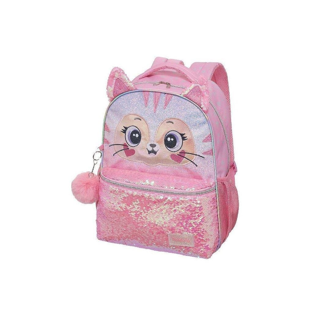 Mochila de Costas Pacific Pack Me Kitten Rosa