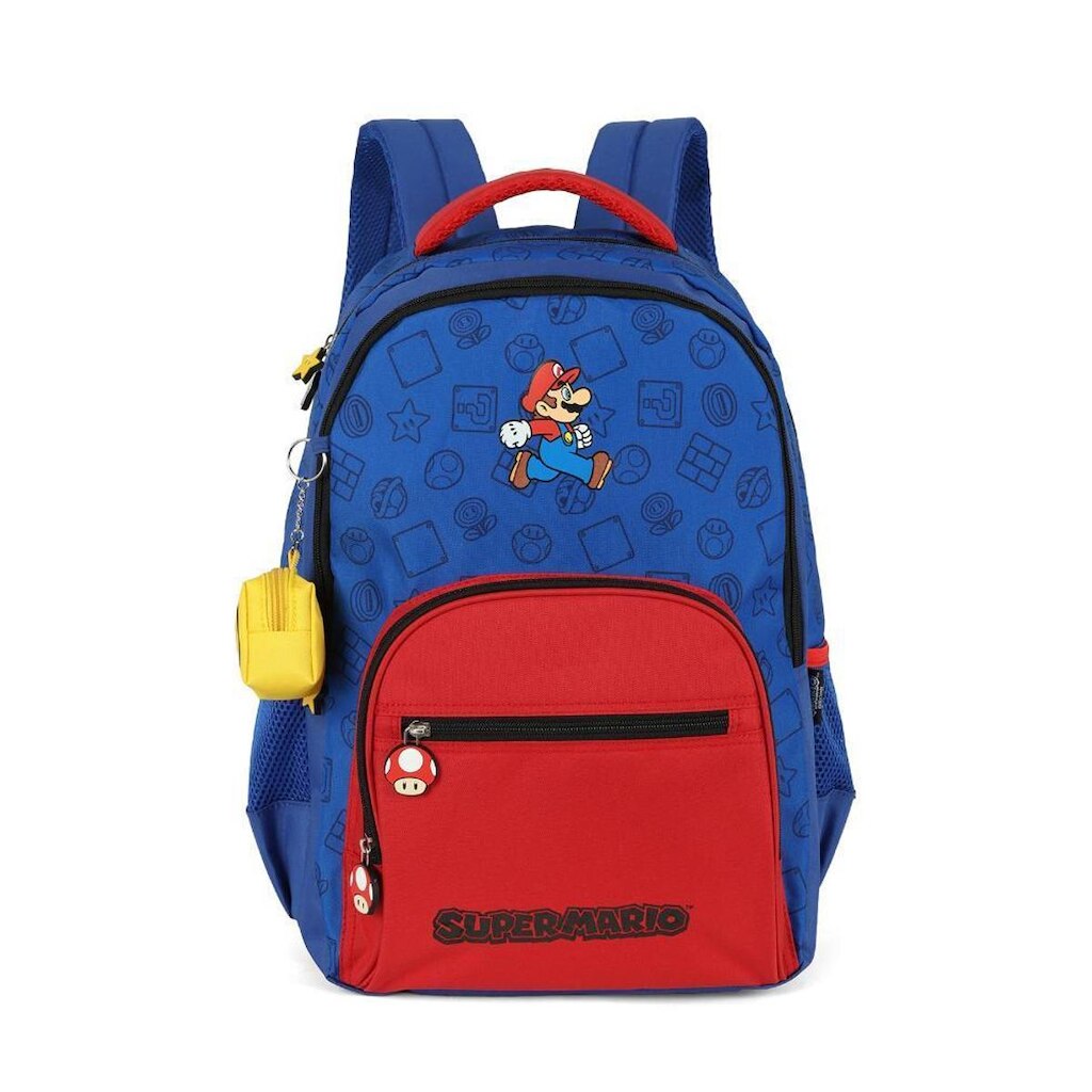 Mochila de Costas Super Mario Bros Com Porta Moedas Up4you