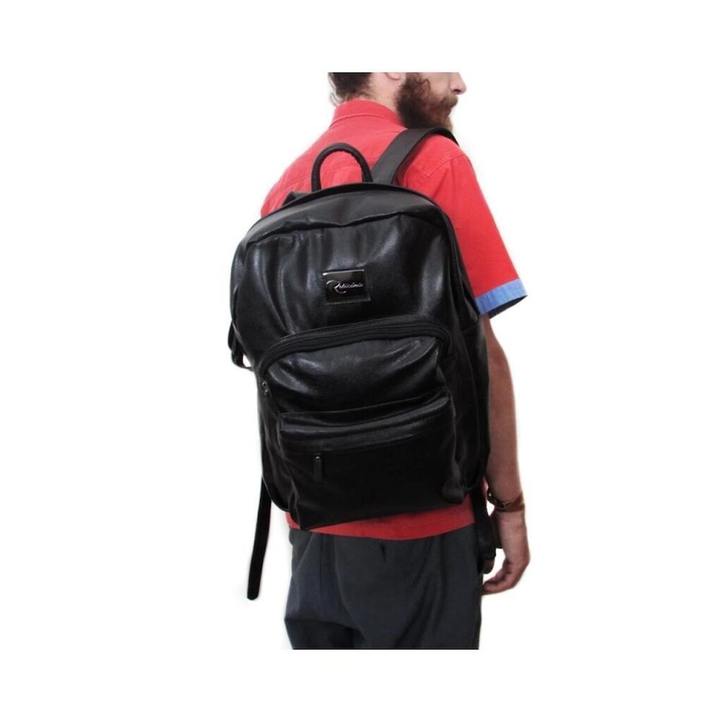 Mochila de Couro Enzo – Pinhão - tam: Grande