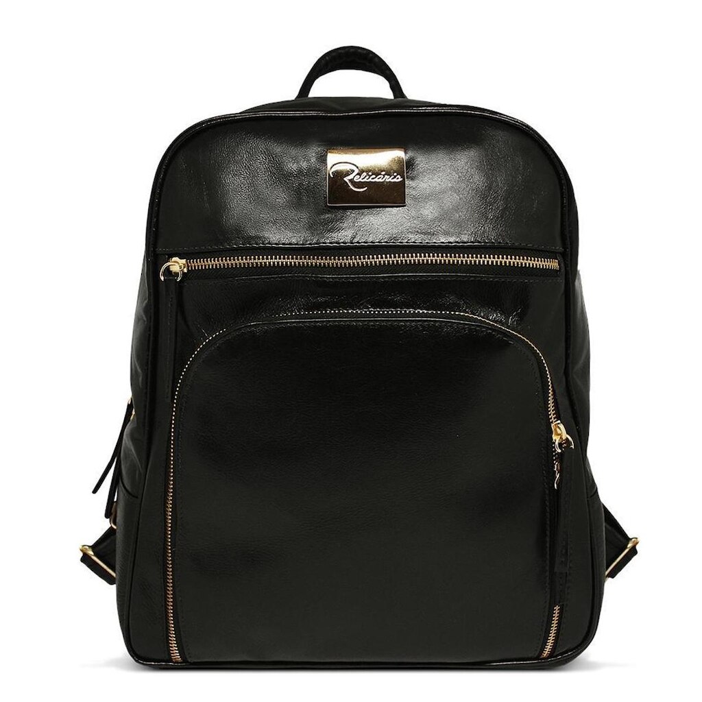Mochila de Couro Feminina Júnia - Caramelo