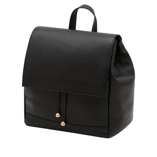 Mochila de Couro Mariart Arpoador - Preto Menor preço em Mochila de Couro Mariart Arpoador - Preto