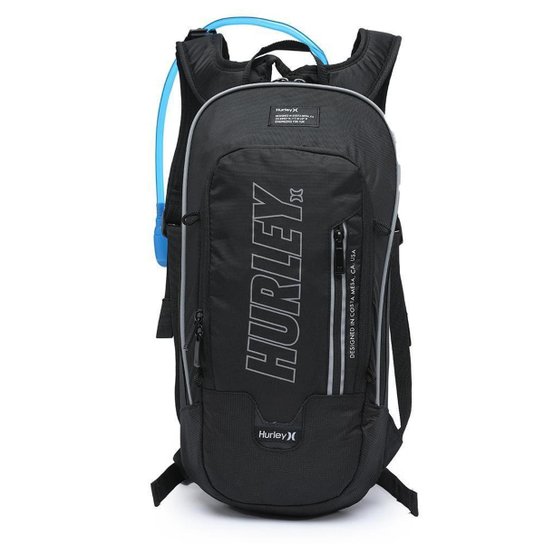 Mochila De Hidratação Hurley Esportiva Trilha Pedal Bolso Térmico - Preto+Cinza Menor preço em Mochila De Hidratação Hurley Esportiva Trilha Pedal Bolso Térmico - Preto+Cinza