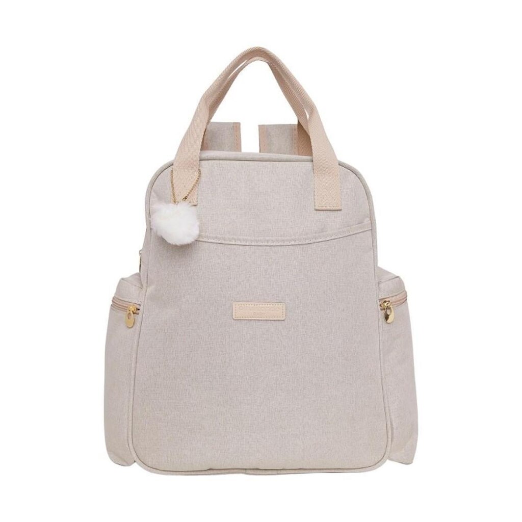 Mochila de Maternidade Pirulitando Baby Aconchego Marfim