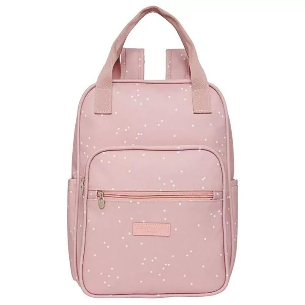 Mochila de Maternidade Pirulitando Baby Bolinhas Rosa
