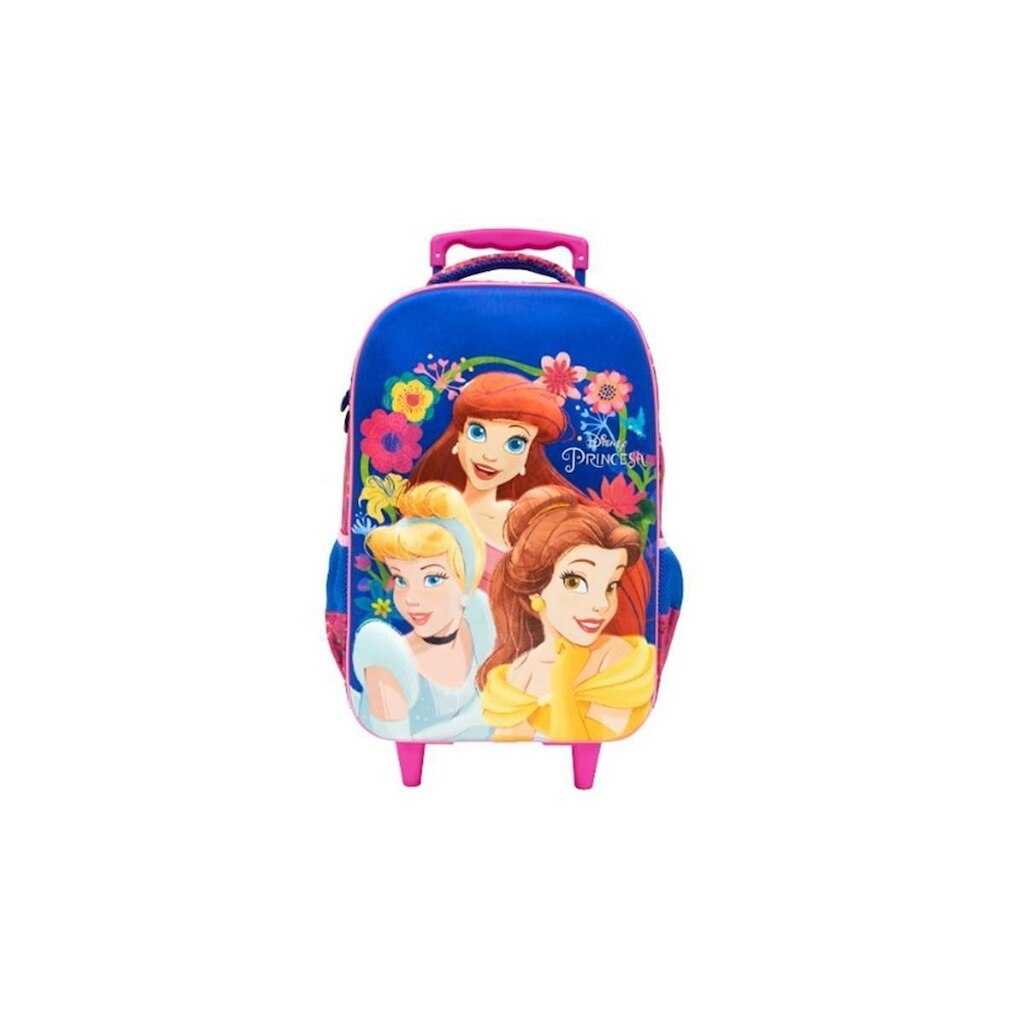 Mochila de Rodas Escolar Princesas Disney 3D Original