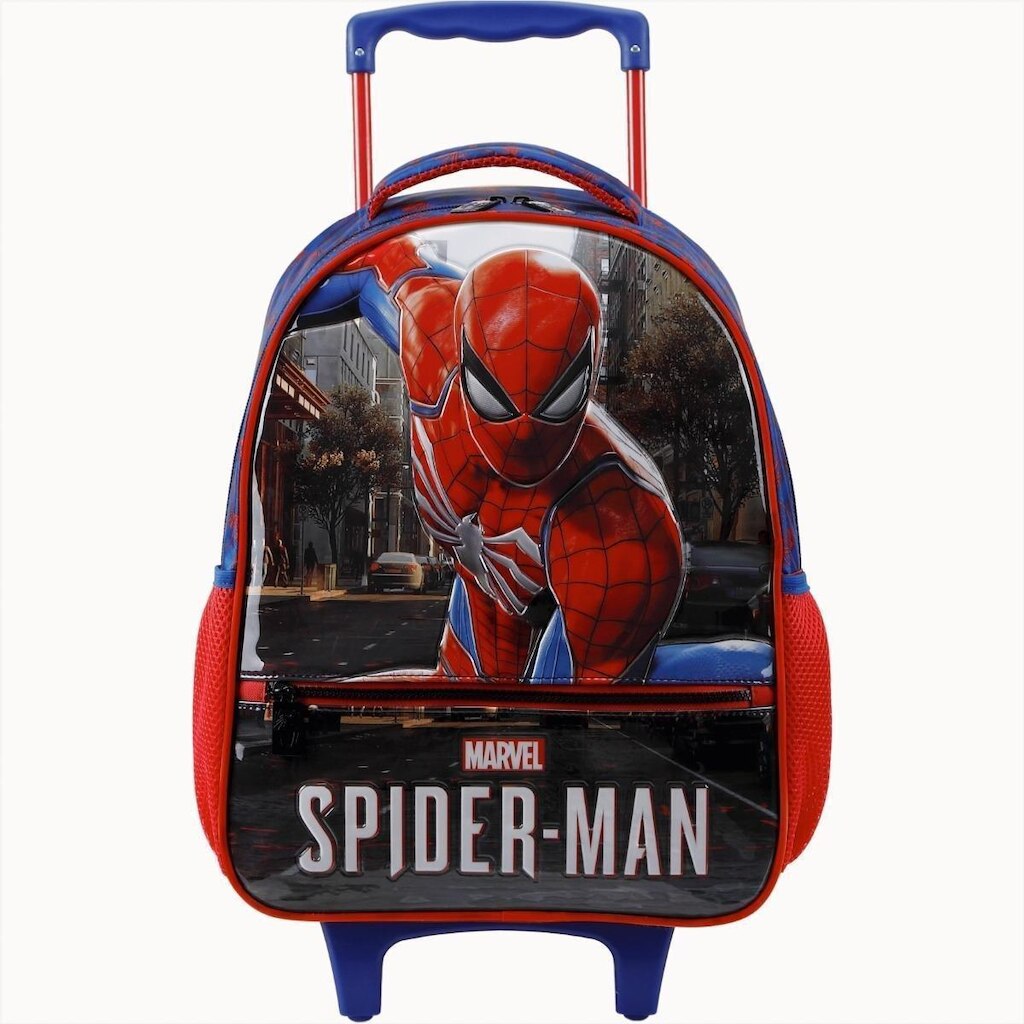 Mochila De Rodas Homem Aranha Infantil Escolar Marvel