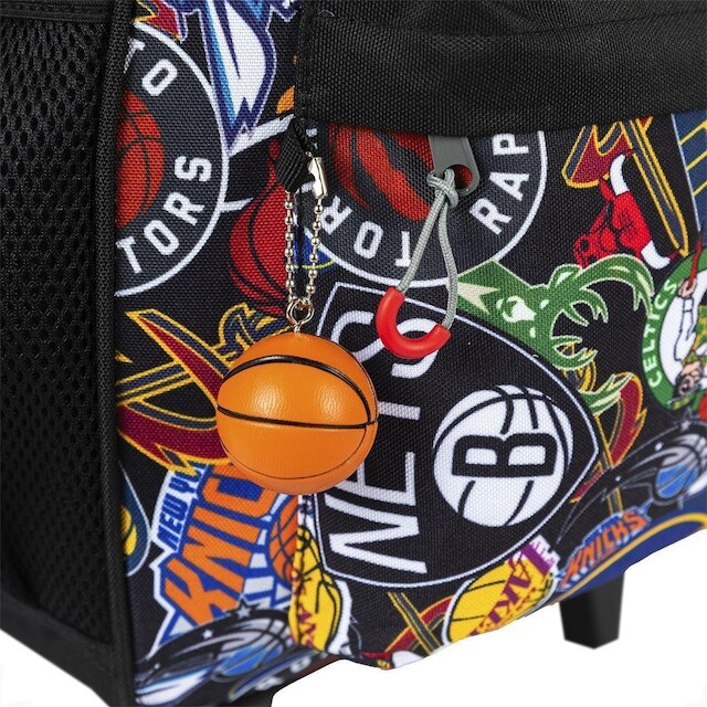 Mochila de Rodinha Carrinho Sestini Nba Begins Reforçada 17L - Preto ...
