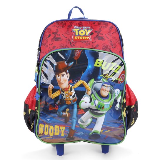 Mochila De Rodinha Infantil Luxcel Toy Story Masculina - Preto Menor preço em Mochila De Rodinha Infantil Luxcel Toy Story Masculina - Preto