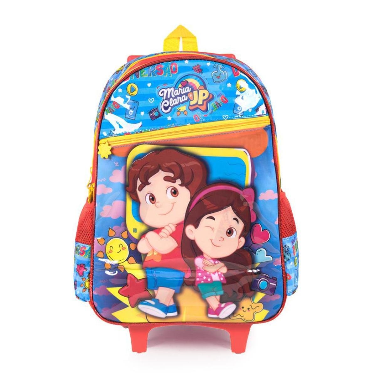 Mochila De Rodinha Maria Clara E Jp Infantil Moderna - Laranja | Netshoes
