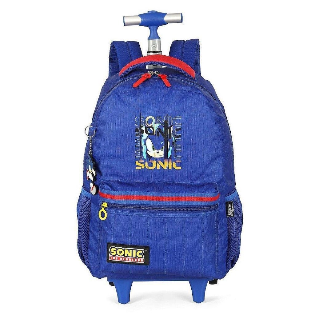 Mochila de Rodinhas Com Alça Luxcel Sonic The Hedgehog Azul