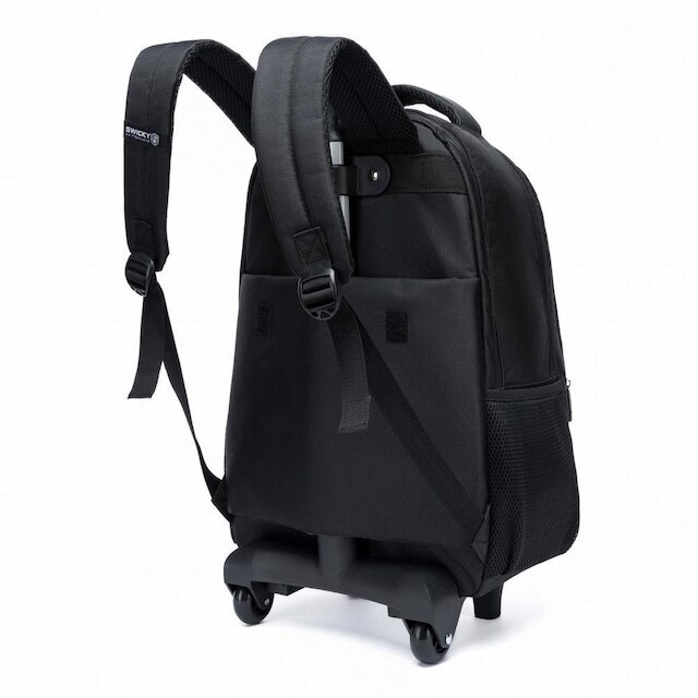 Mochila De Rodinhas Executiva Swicky Viagem Reforçada Grande 32 Litros