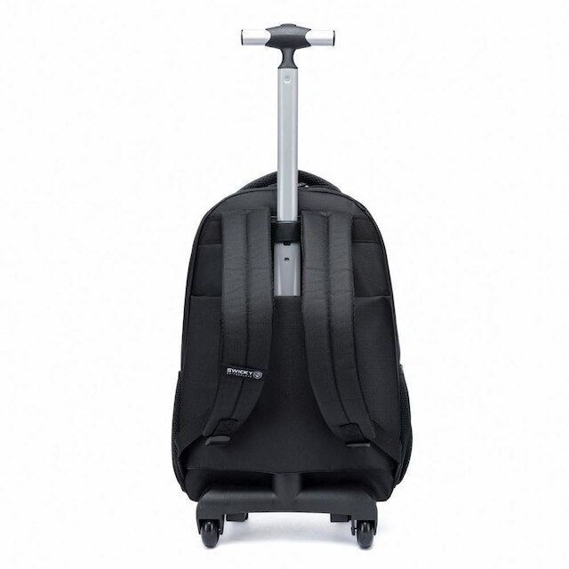 Mochila De Rodinhas Executiva Swicky Viagem Reforçada Grande 32 Litros