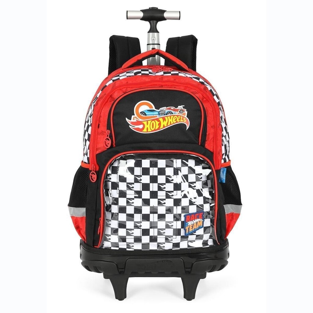 Mochila de Rodinhas HOT WHEELS Luxcel MC49982 Vermelho