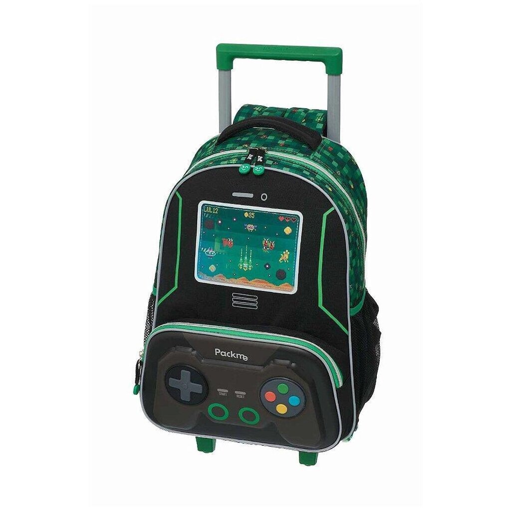 Mochila de Rodinhas Pacific Com Alça Pack Me Replay Preto