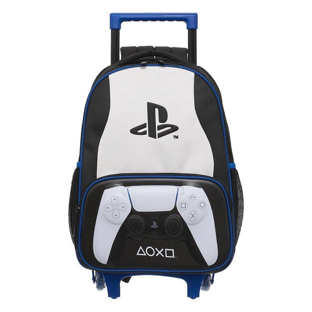 Mochila de Rodinhas Pacific Com Alça PlayStation Pulse Preto