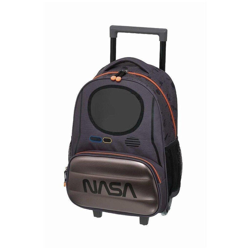 Mochila de Rodinhas Pacific Pack Me Space Travel Cinza
