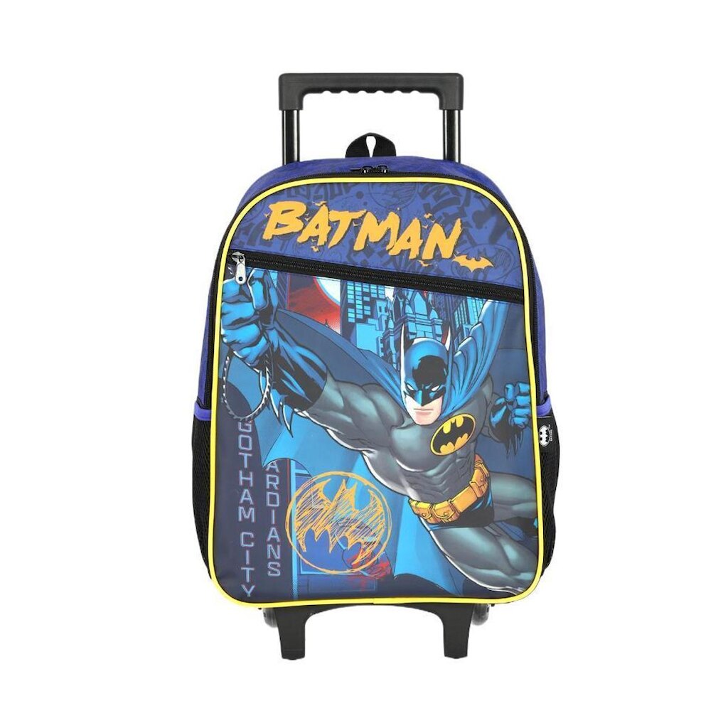 Mochila de Rodinhas Pequena Infantil Simples Batman