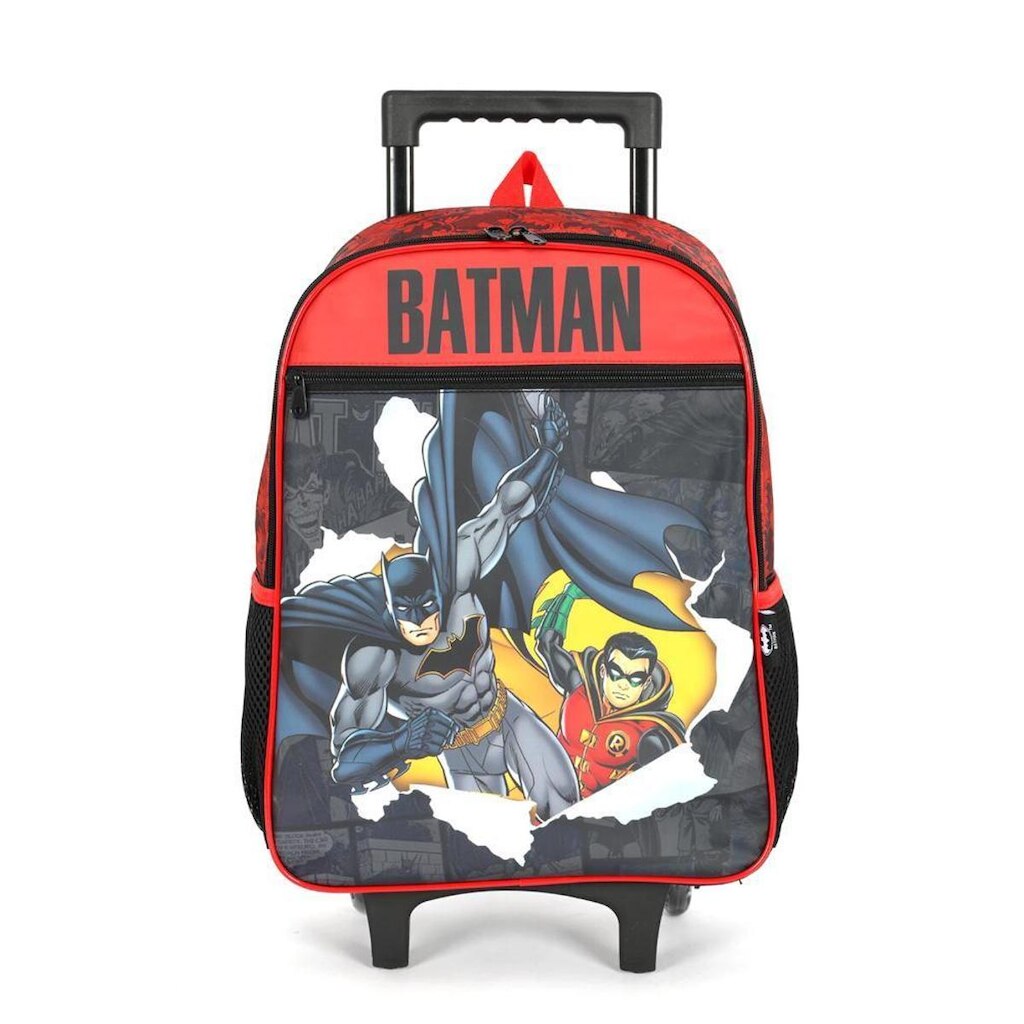 Mochila de Rodinhas Pequena Infantil Simples Batman