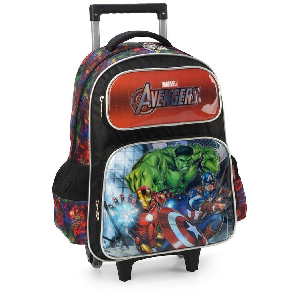 Mochila de Rodinhas Sem Alça Luxcel Avengers Preto