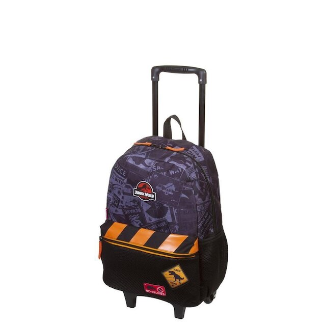 Mochila de Rodinhas Sestini Grande Jurassic M Plus Preto - Preto | Netshoes