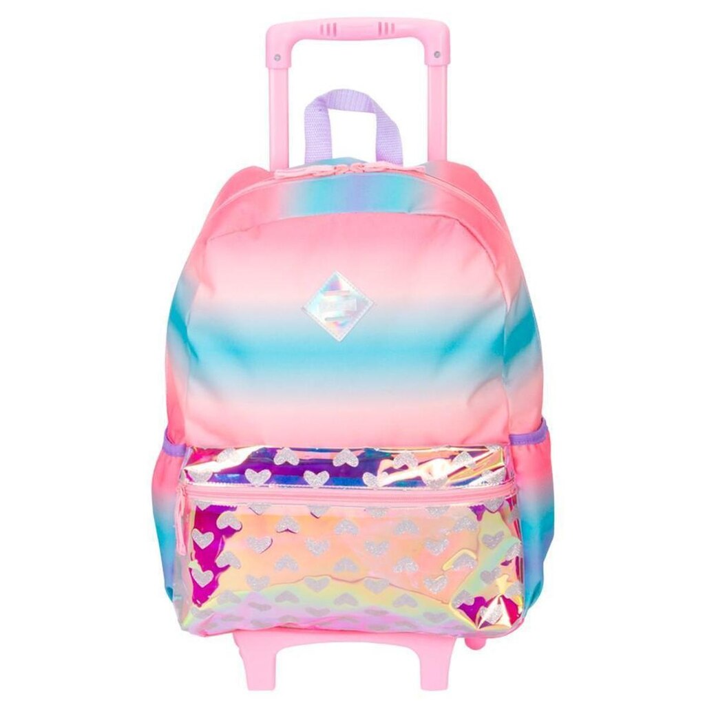 Mochila de Rodinhas Sestini Grande M Plus ArcoÍris Rosa