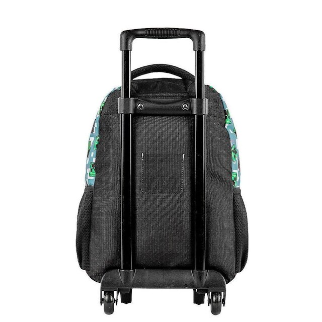 Mochila de Rodinhas Sestini Sem Alça Minecraft Mosaico Preto - Preto ...