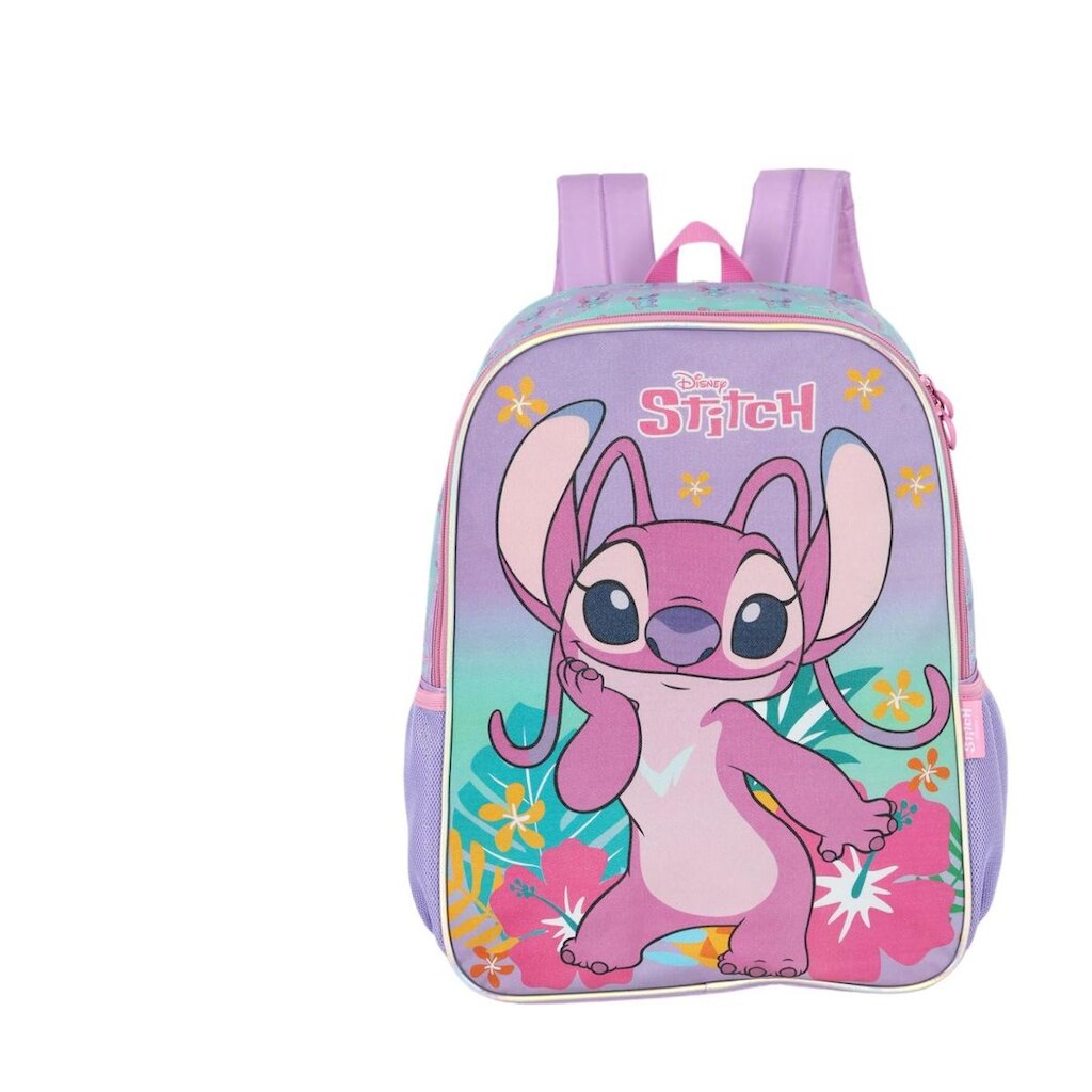 Mochila E Estojo Infantil Stitch Escolar Volta Aula-luxcel