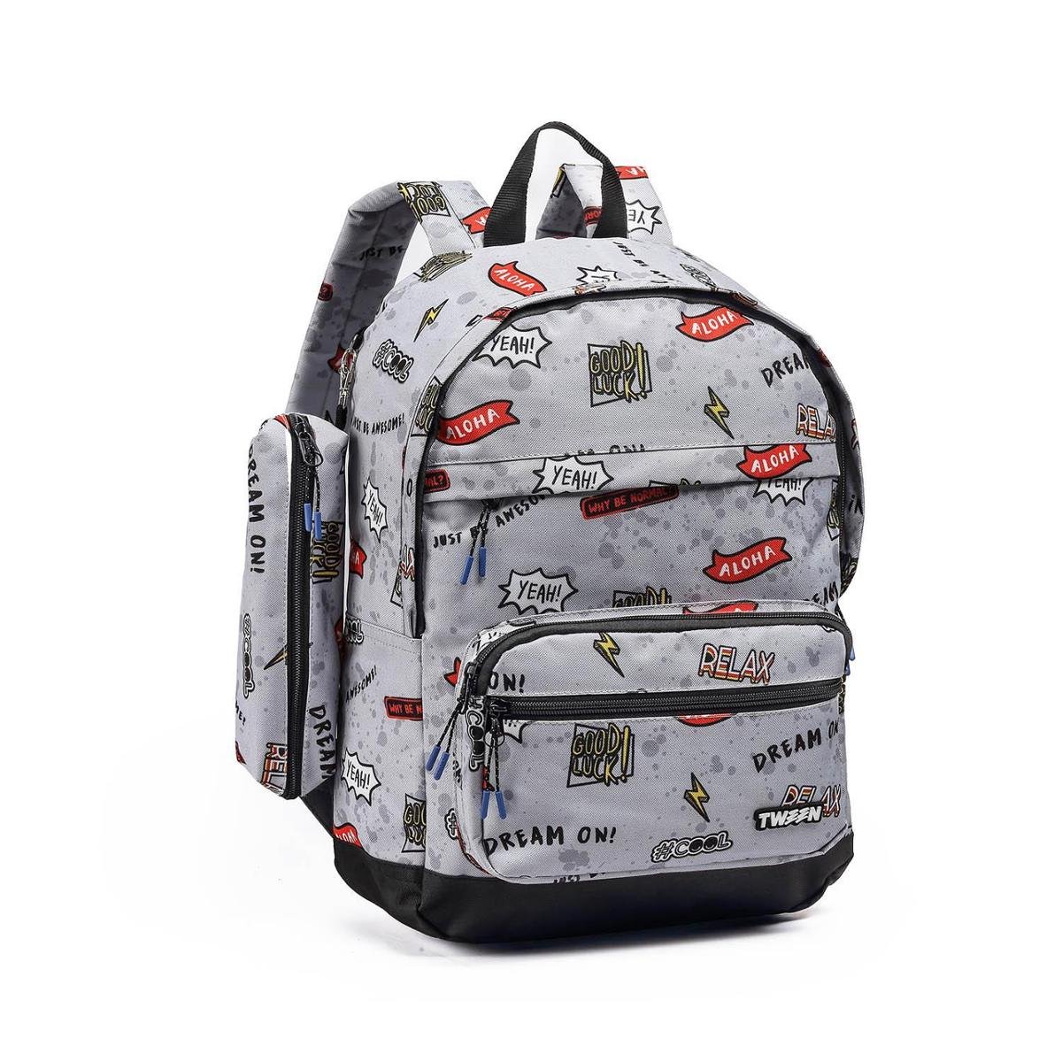 MOCHILA E ESTOJO KIT ESCOLAR ESTAMPAS FEMININA E MASCULINA Menor preço em MOCHILA E ESTOJO KIT ESCOLAR ESTAMPAS FEMININA E MASCULINA