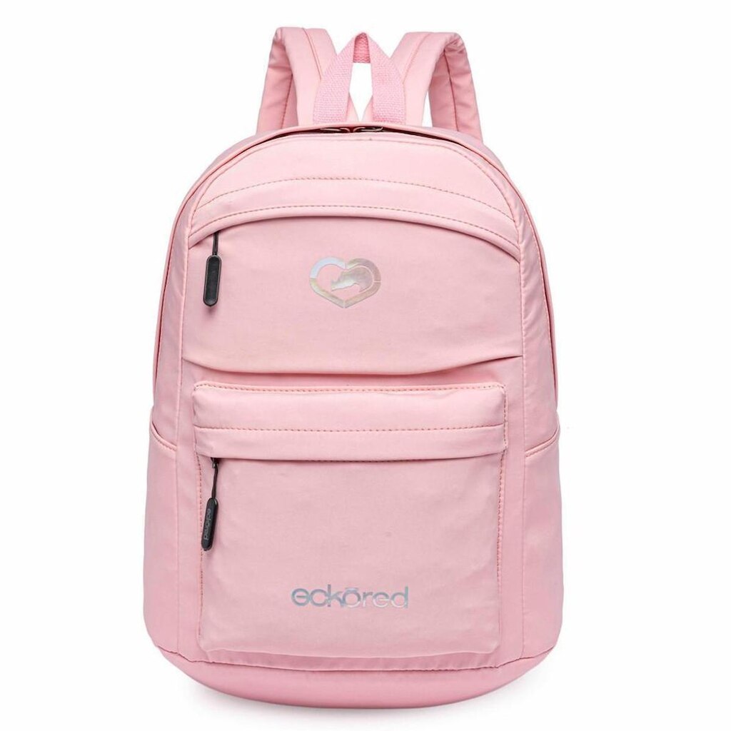 Mochila Ecko Casual Feminina Bolsa Escolar Rosa Resistente AntiFurto