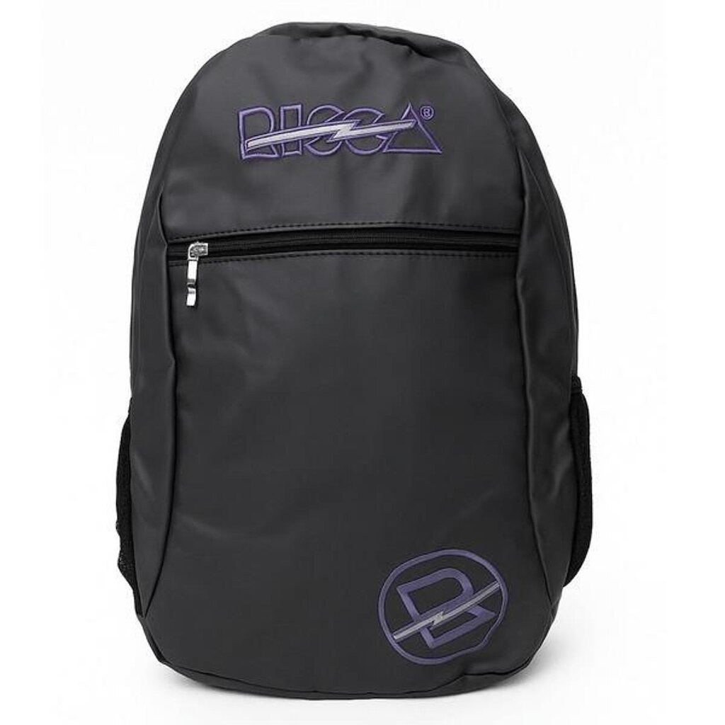 MOCHILA EMBORRACHADA RISCA PRETO/ROXO 9079