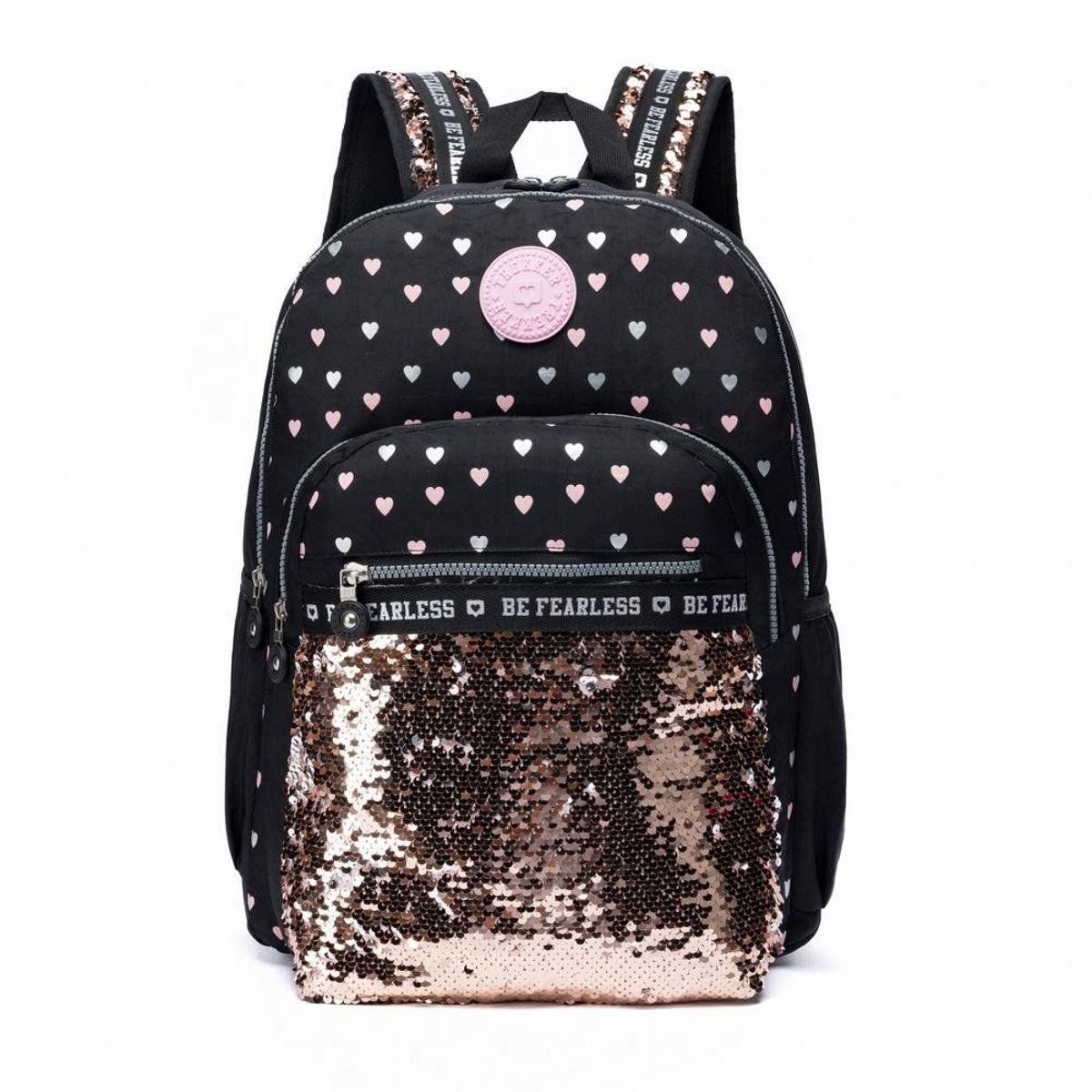 Mochila Escola Acolchoada Reforçada Espaçosa Feminina