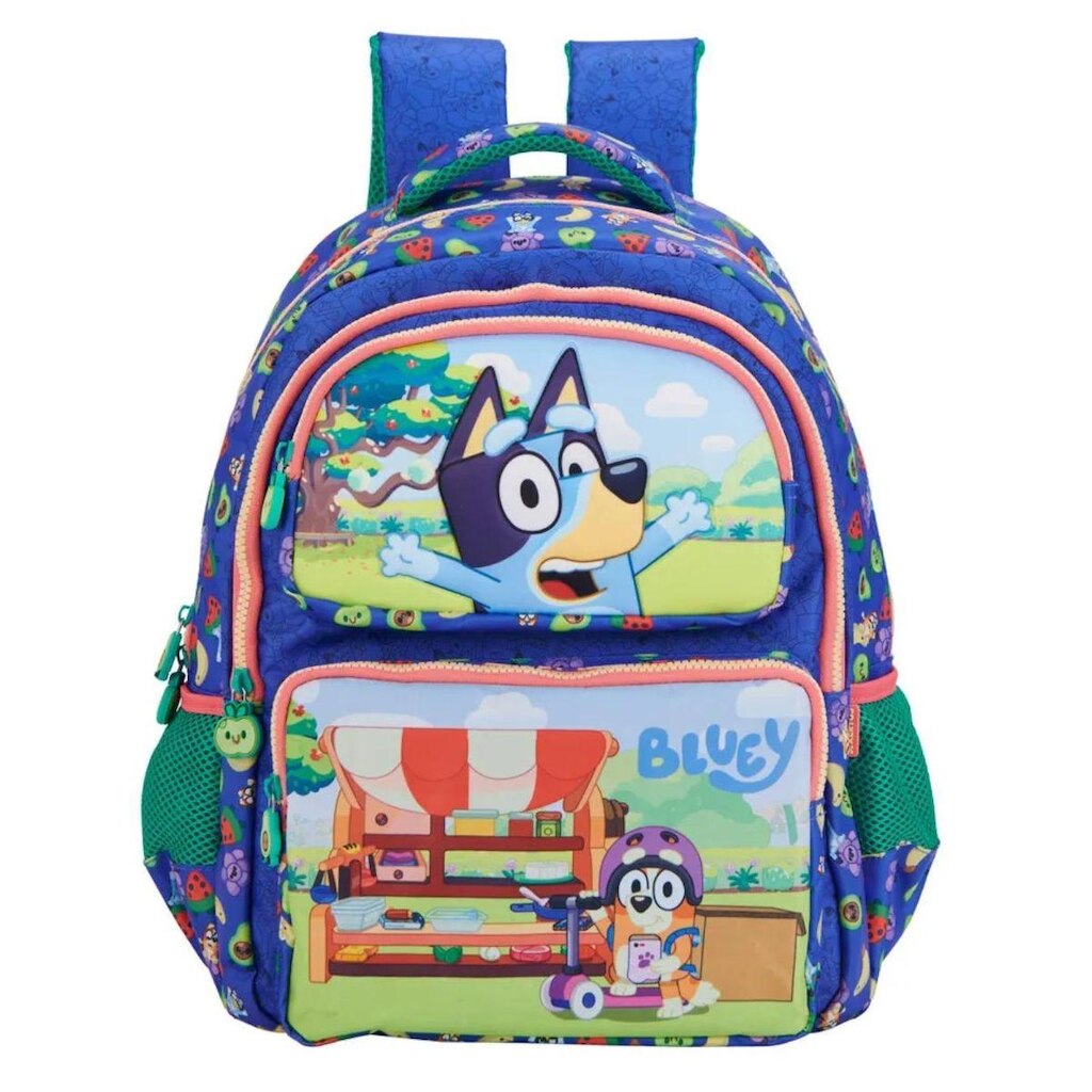 Mochila Escolar Bolsa De Costas Infantil Reforçada Bluey