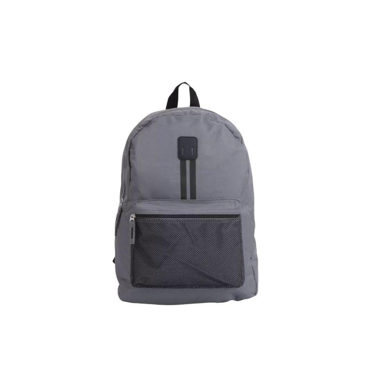 Mochila Escolar Clio Juvenil Backpack MF2180 - Preto e Cinza