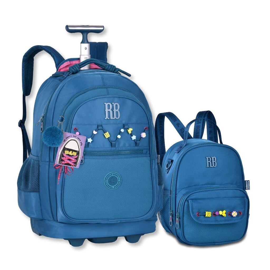 Mochila Escolar com Lancheira Rebecca Bonbon com Cadarços