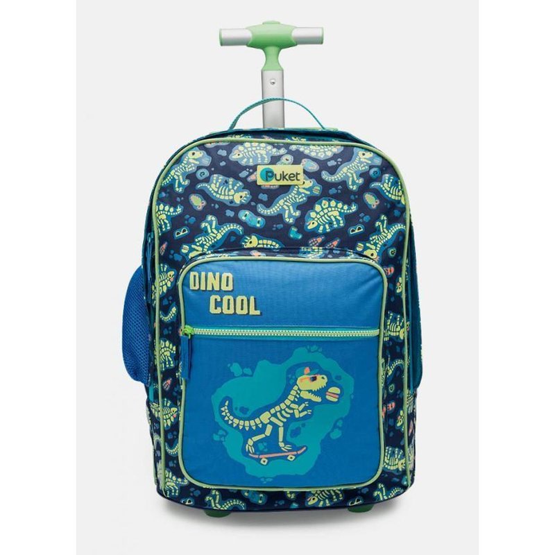 Mochila Escolar com Rodinha Dinossauro Fósseis Puket em oferta na Shopee Mochila Escolar com Rodinha Dinossauro Fósseis Puket