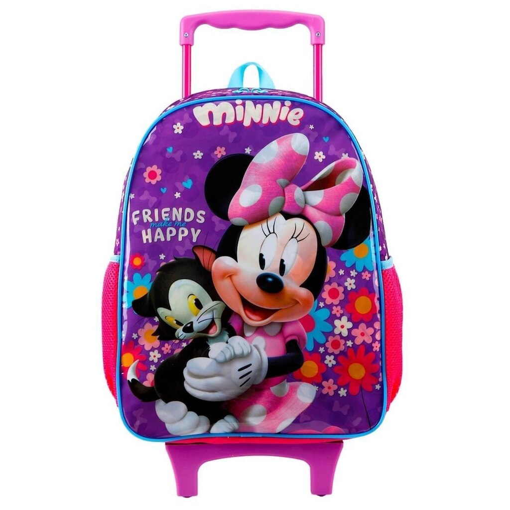 Mochila Escolar de Rodas Minnie Mouse Original Disney