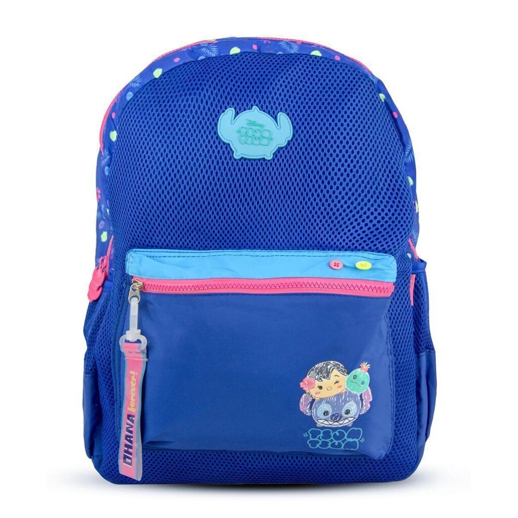 Mochila Escolar Disney Stitch Resistente Infantil