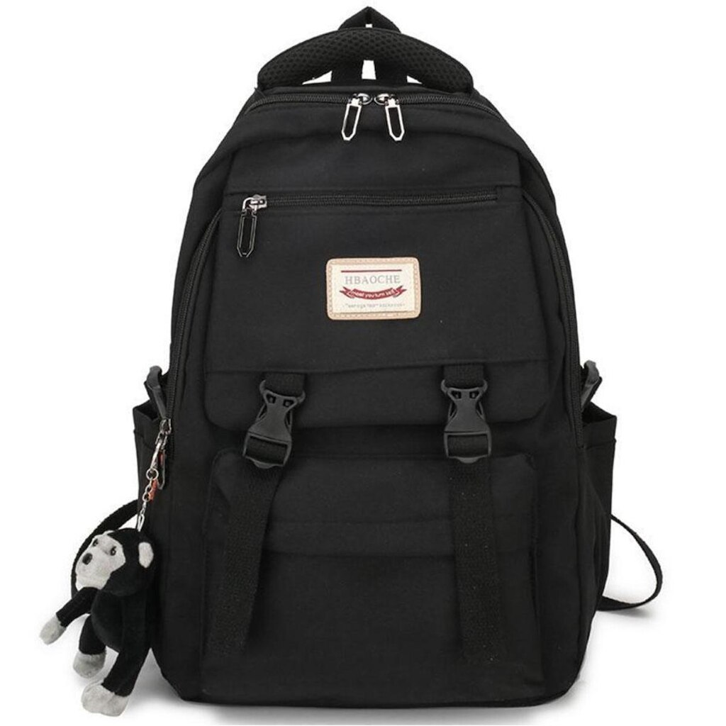 Mochila Escolar Espaçosa de Nylon Premium - Monkey Teen