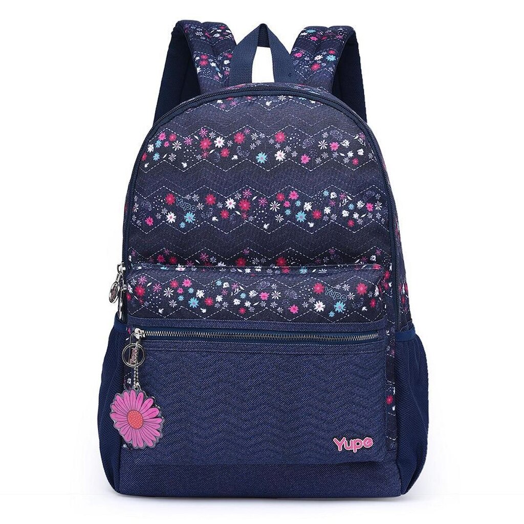 Mochila Escolar Feminina Espaçosa Estampada Moderna Juvenil