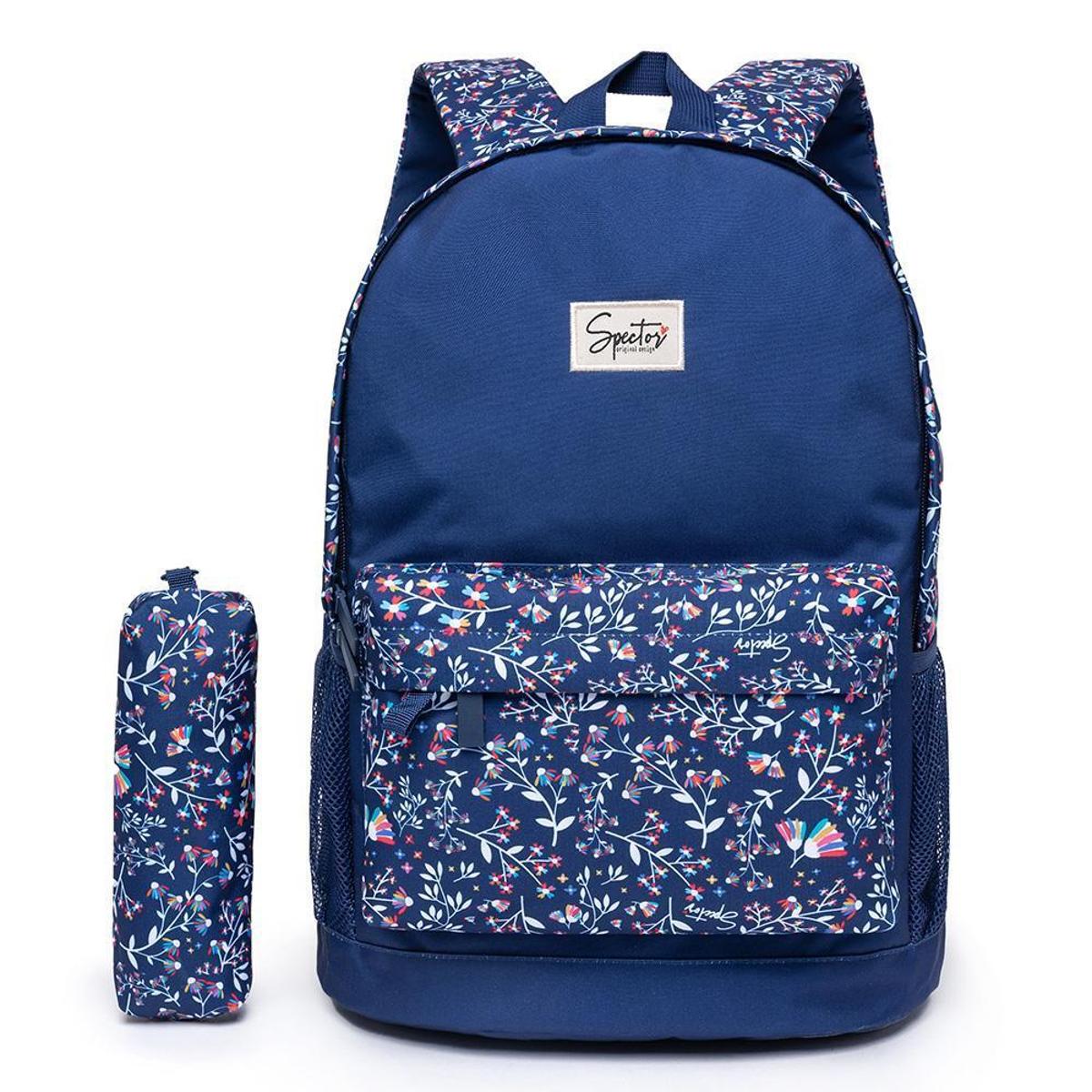 Mochila Escolar Feminina Spector Com Estojo Espaçosa Original Moderna 19 Litros é boa?