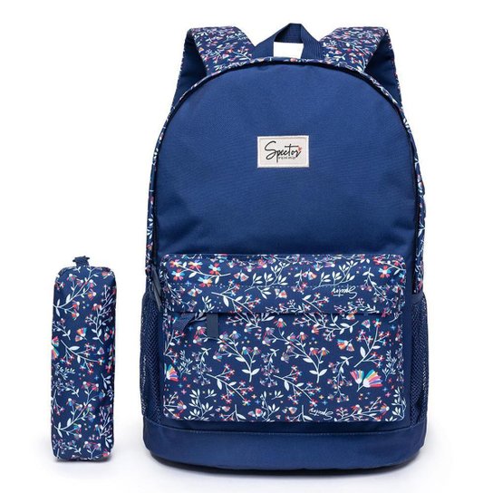 Mochila Escolar Feminina Spector Com Estojo Espaçosa Original Moderna - Azul é ruim? Mochila Escolar Feminina Spector Com Estojo Espaçosa Original Moderna - Azul é boa?