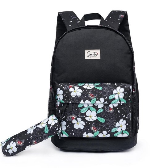 Mochila Escolar Feminina Spector Com Estojo Espaçosa Original - Preto é ruim? Mochila Escolar Feminina Spector Com Estojo Espaçosa Original - Preto é boa?