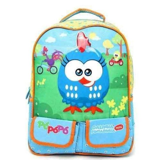 Mochila Escolar Galinha Pintadinha Mini 7252 Xeryus - Verde água Menor preço em Mochila Escolar Galinha Pintadinha Mini 7252 Xeryus - Verde água